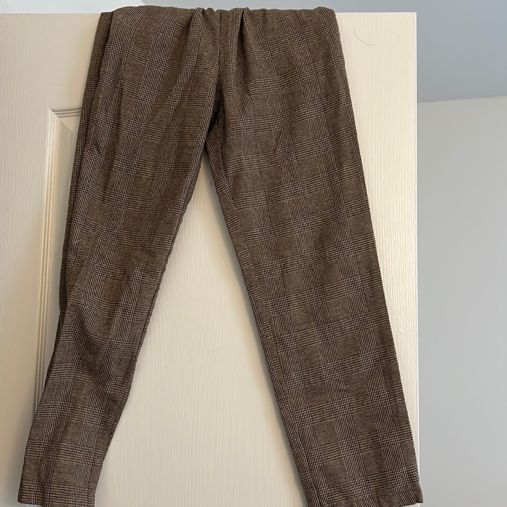 Striped work slacks